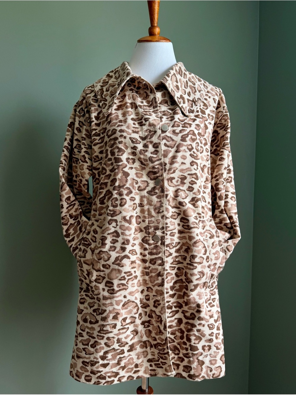 The Tiny Big Sister Barcelona Animal Print Jacket Coat Size 36 New w/o tags
